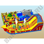 Коммерческий надувной батут "Остров сокровищ 2"