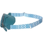 Сумка женская через плечо «ИМАНИ», цвет лазурный, три кармана, 24*19*7*5см (лейбл Ultramarine)