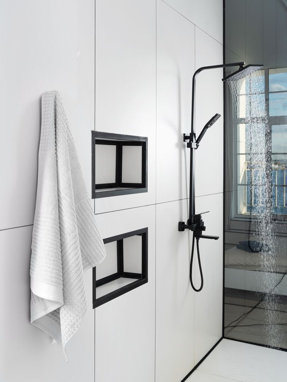 Полотенце Farbe, большое, белое