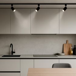 UBL-Q324 GU10 BLACK Светильник-прожектор трековый. Под лампу GU10. Корпус черный. ТМ Volpe