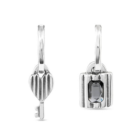 Серьги Magic key с серебром