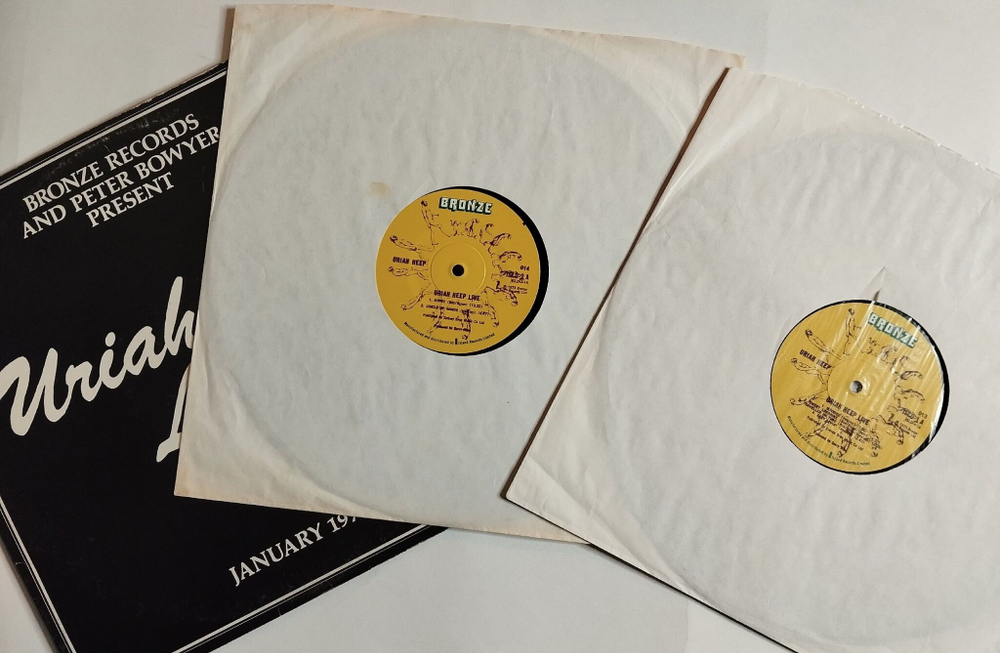 Винтажная виниловая пластинка LP Uriah Heep Live (Израиль 1973)