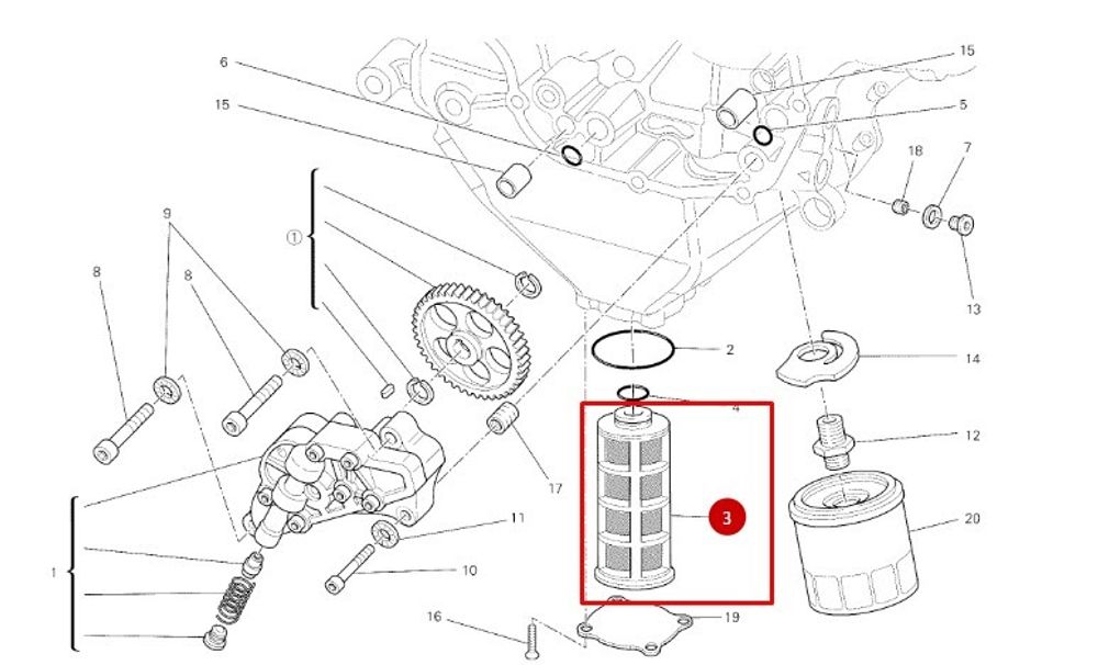 Ducati Масляный фильтр 89420121F