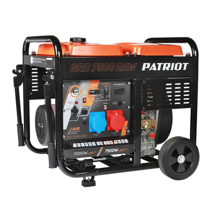 Генератор дизельный Patriot GRD 7500DAW, 7500 Вт