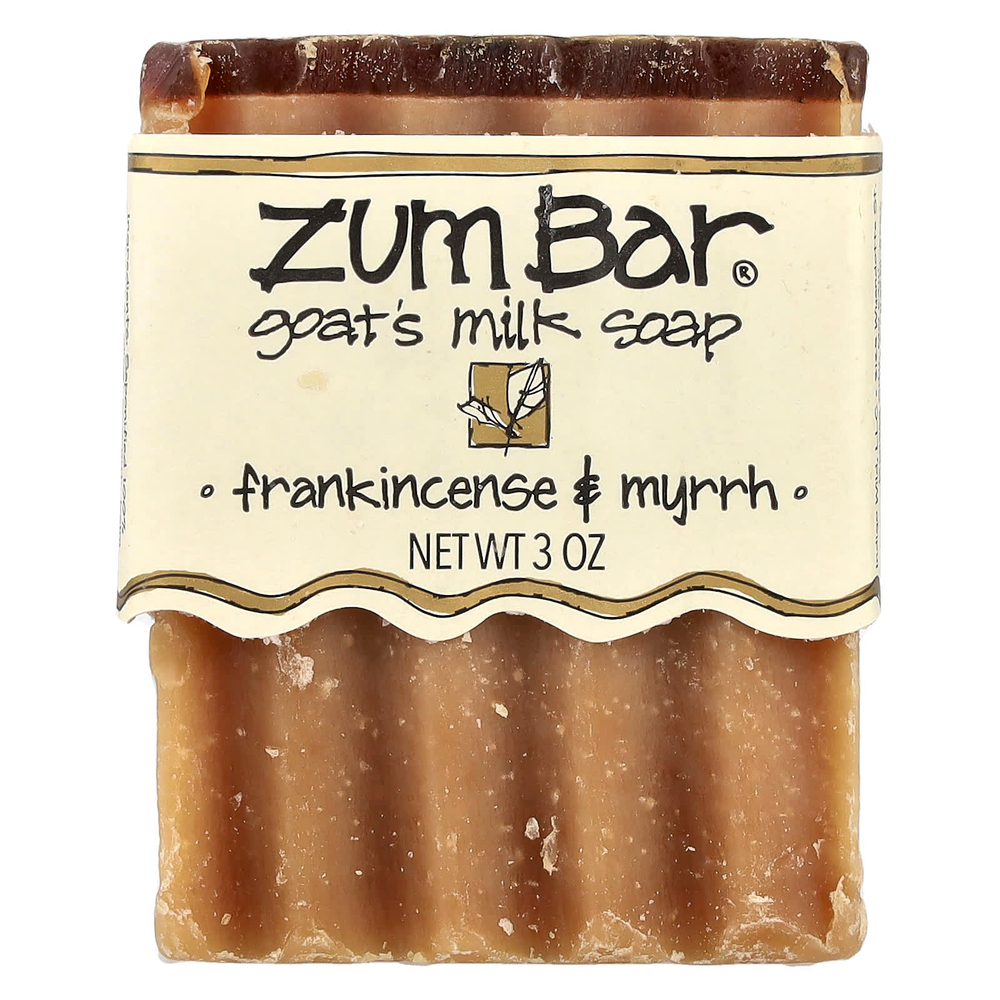 ZUM, Zum Bar, мыло с козьим молоком, ладан и мирра, 3 унции, 1 шт.
