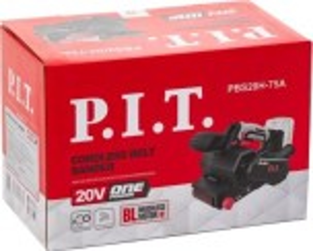 Шлифмашина ленточная аккумуляторная P.I.T. PBS20H-75A бесщеточная Solo