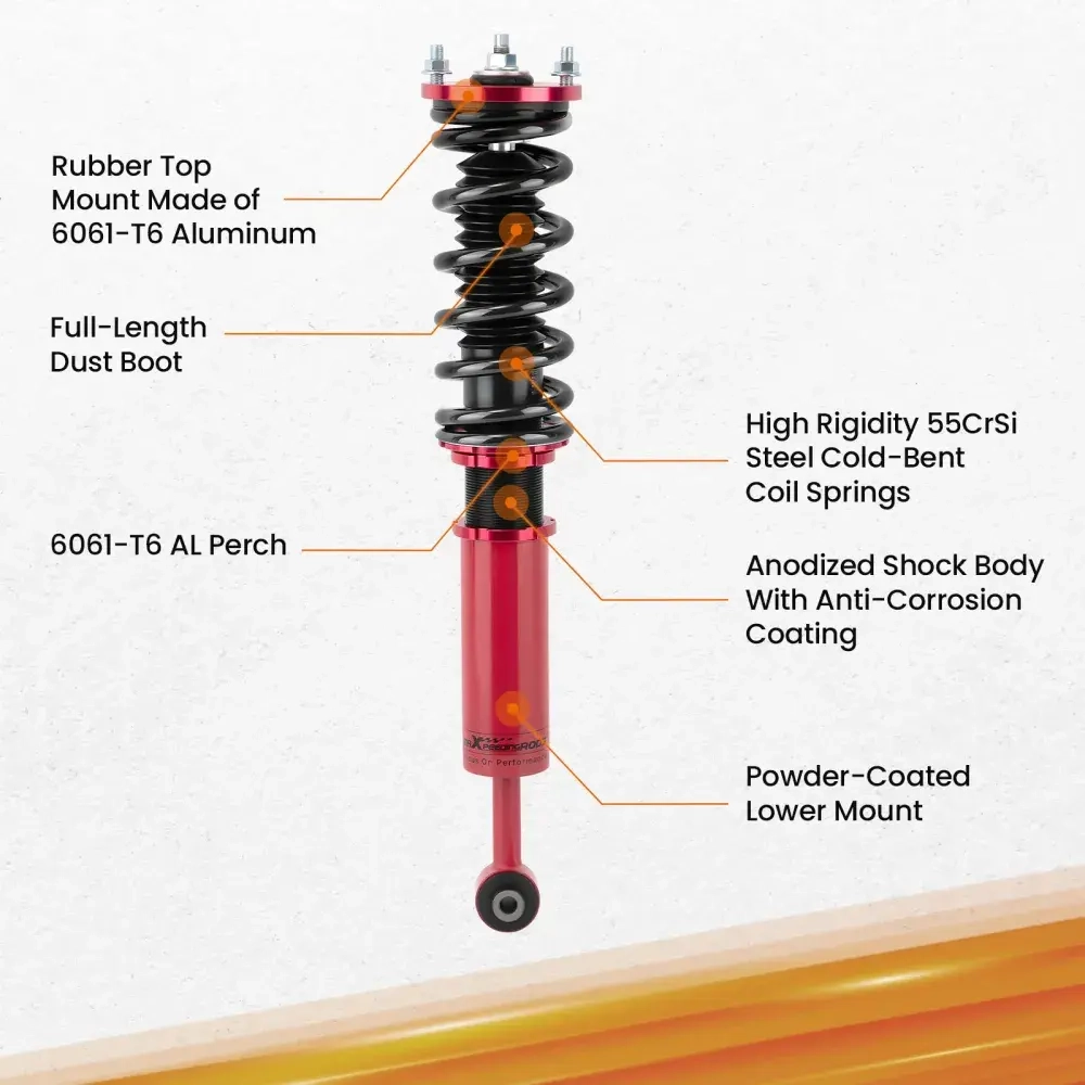 Adjustable Shock Coilovers Lowering Kit подходит для автомобиля Honda Accord 98-02 CG compatible for Acura TL 99-03
