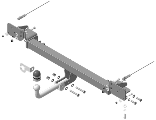 Фаркоп Motodor Changan CS75FL 2018 - н.в (оцинк. Шар) (90017) арт.97201-A