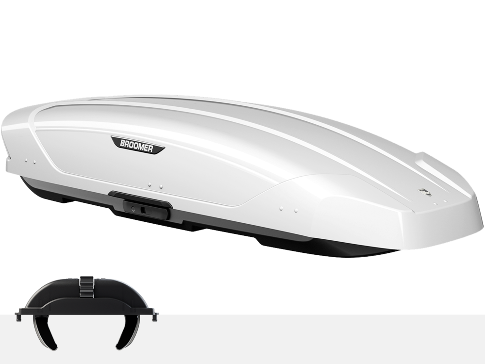 Бокс BROOMER Venture XL (белый глянец,усил., б/с) 213x89x42см 500л. 03.136.04