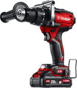 Дрель-шуруповерт аккумуляторная ЗУБР ДБУ-165-21 20 В, 165 Н·м, 1 АКБ LMS (2 А·ч), бесщеточная удар