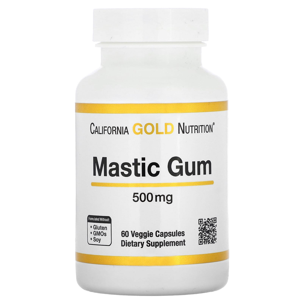 California Gold Nutrition, мастиковая смола, 500 мг, 60 растительных капсул