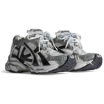 Balenciaga Runner Sneakers "Grey White Black Nylon And Suede Like Fabric"