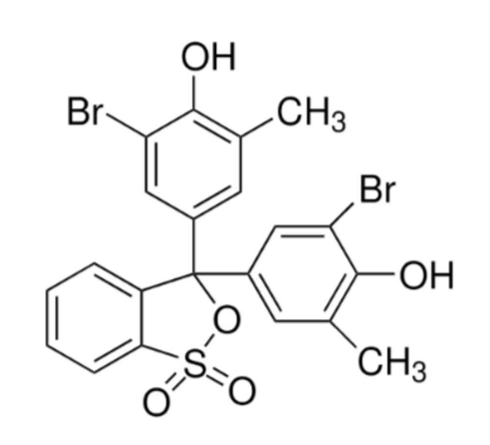 Бромкрезоловый пурпуровый индикатор  формула