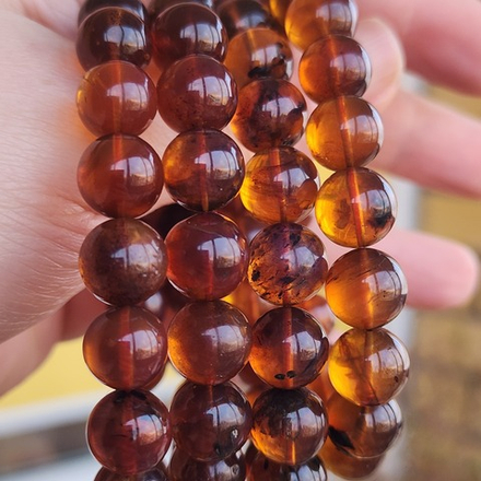 Янтарь натуральный, крупный шар, 10.2 - 10.5мм, штучно