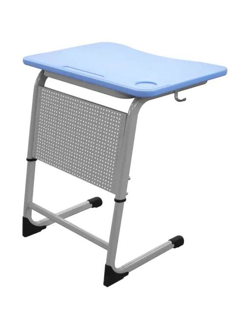 Школьный стол ШСТ23 столешница пластик, плоскоовальная труба, экран колокольчик