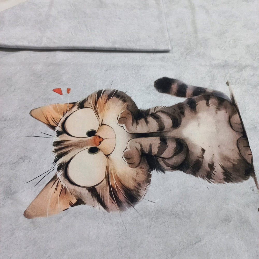 Кулирка с лайкрой Купон Милый Котик 75см