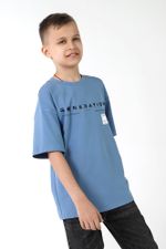 Фуфайка (футболка) для мальчика Леон-1 Виотекс ГОЛУБОЙ