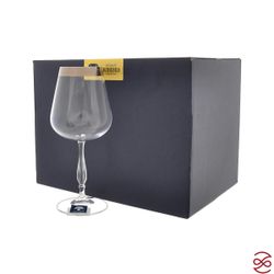 Набор бокалов для вина Crystalite Scopus декор 450 мл (6 шт)