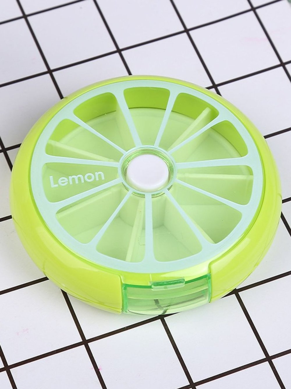 Таблетница маленькая круглая зеленая (М11-028)