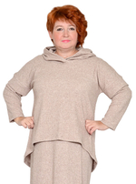 Накидка с капюшоном Морозное утро