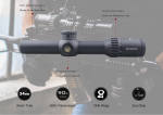 Оптический прицел Vector Optics Continental 1-6x28 Tactical FFP, сетка BDC & Wind, 34 мм, тактические барабаны, Zero Stop, азотозаполненный, с подсветкой (SCFF-31P)