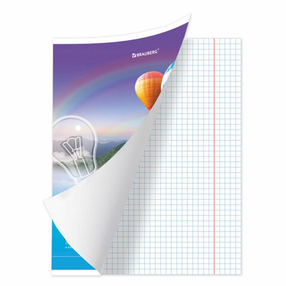 Тетрадь предметная "ЯРКАЯ", 36 л., обложка мелованная бумага, ФИЗИКА, клетка, BRAUBERG, 404234