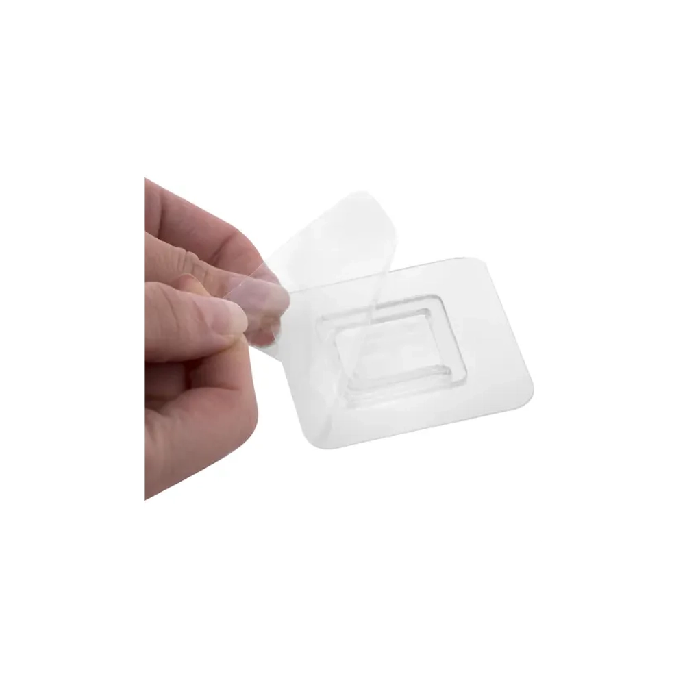 Ершик для унитаза силиконовый (плоский) + щеточка, напольный / настенное крепление, LAIMA, 700561