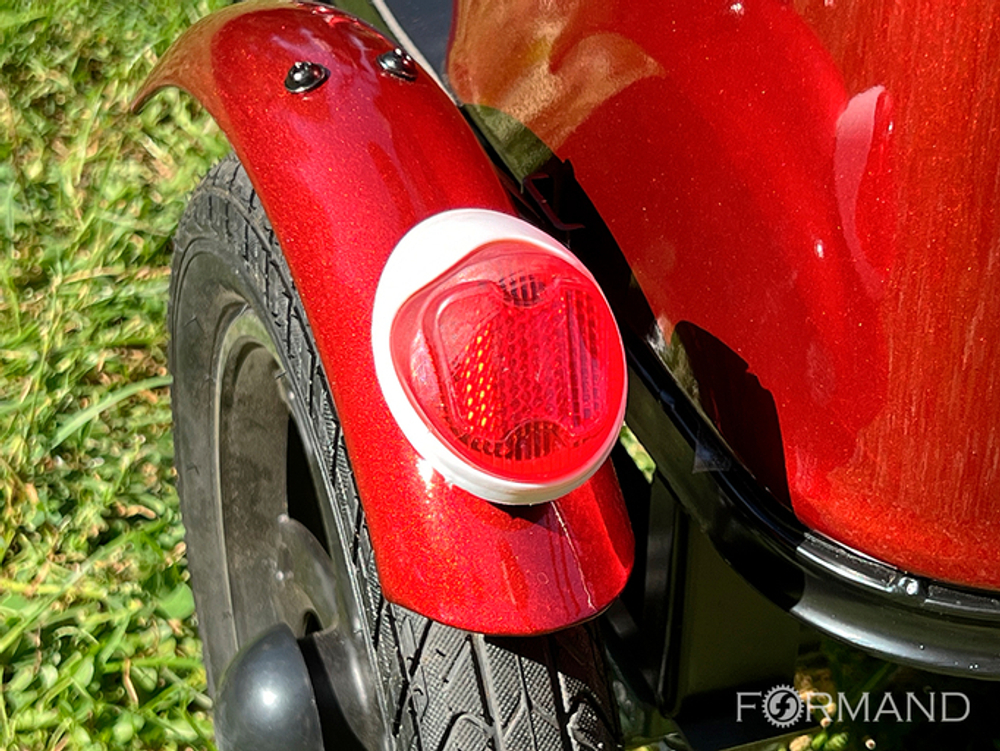 Трехколесный двухместный электровелосипед TRION Delta, Красный