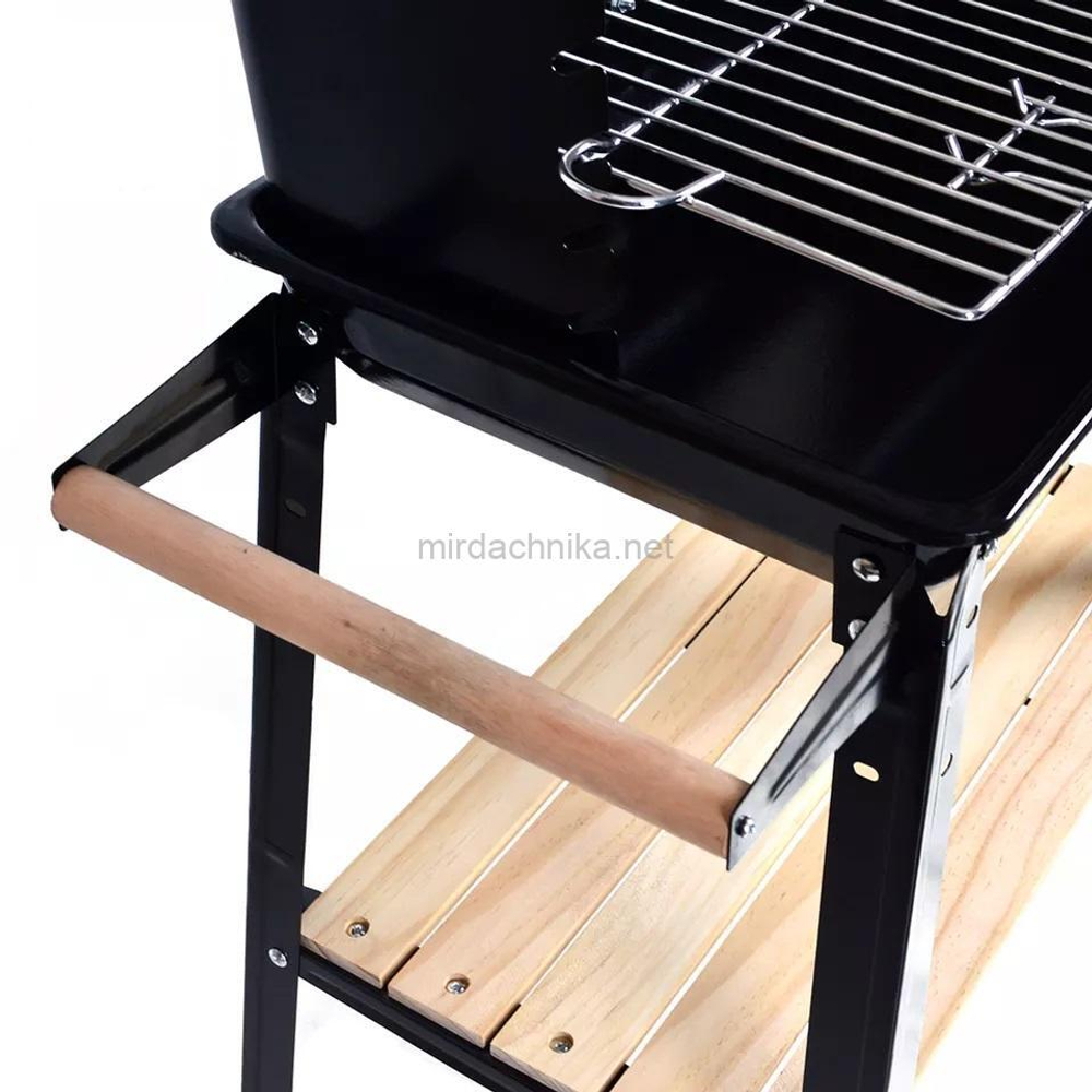 Прямоугольный угольный гриль барбекю Rectangular Grill BBQ Мир Дачника 28020A
