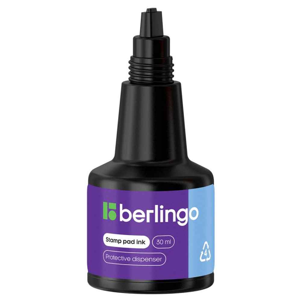 Краска штемпельная Berlingo, 30 мл, синяя