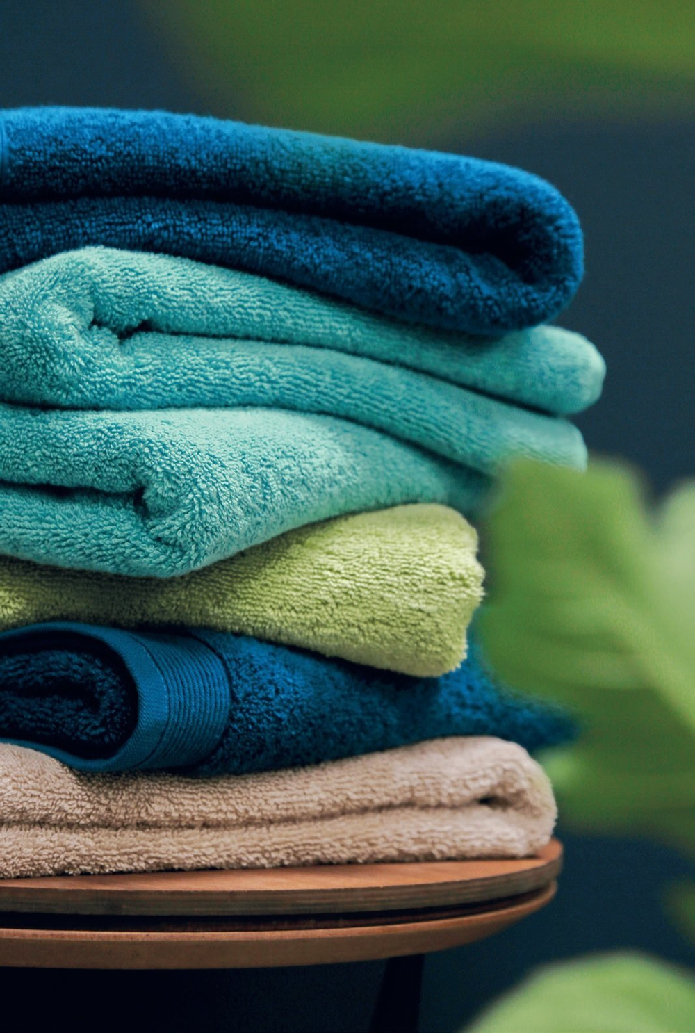 Набор полотенец 2шт 30х50 Blanc des Vosges Uni Cedre темно-бирюзовое