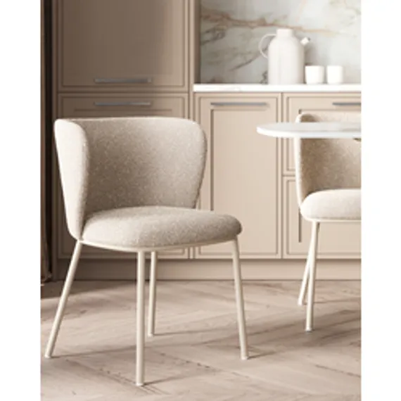 Стул Fluit, светло-серый, серые ножки