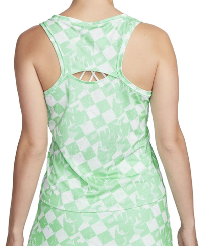 Женский топ теннисный Nike Court Dri-Fit Fall Victory Tank - green glow/black