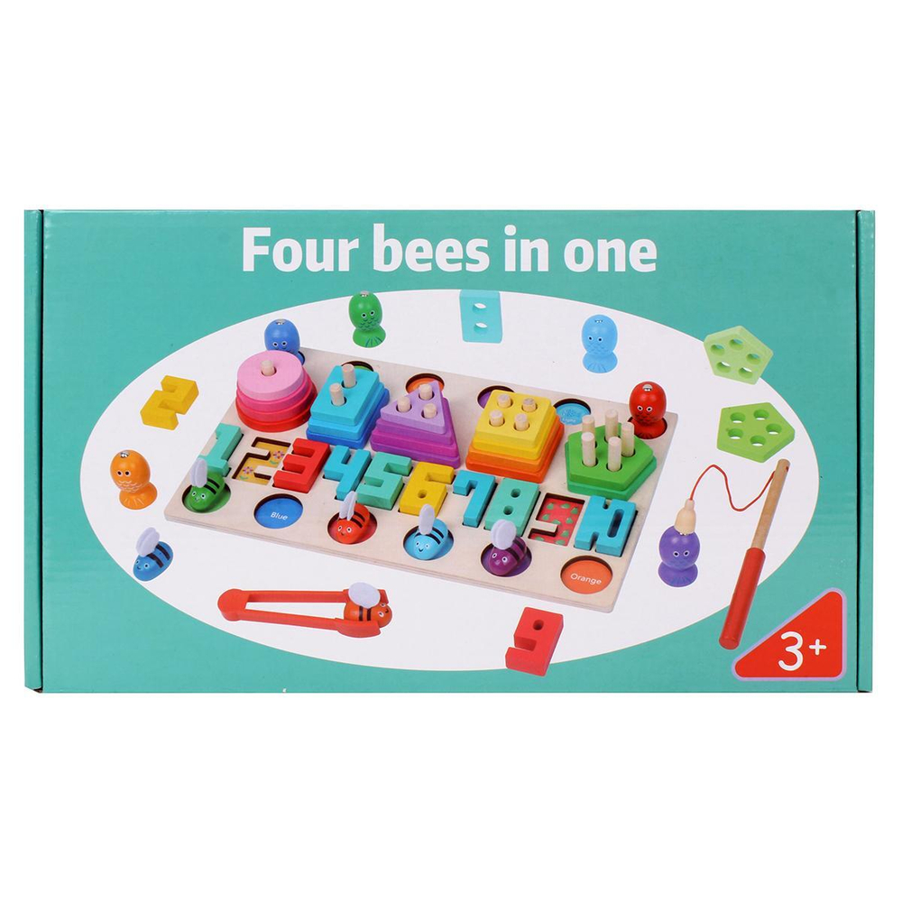 Развивающая игрушка деревянная Сортер, коробка C-41819