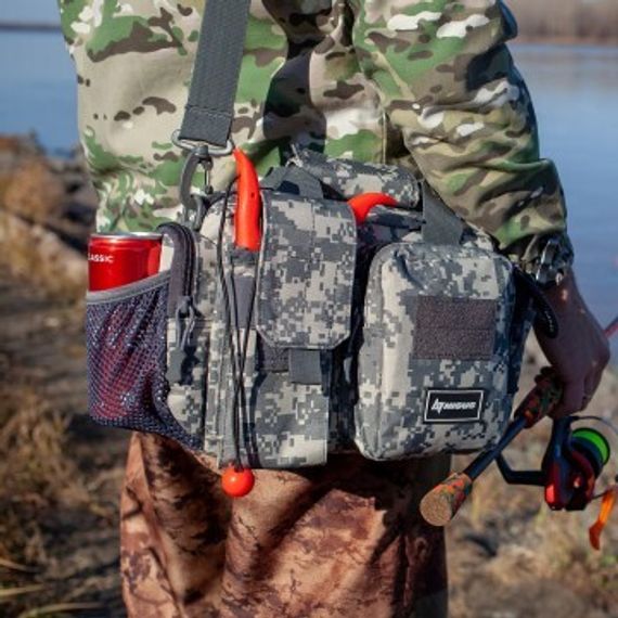 Сумка рыболовная универсальная КМФ цифра (N-LY-08-DG) NISUS