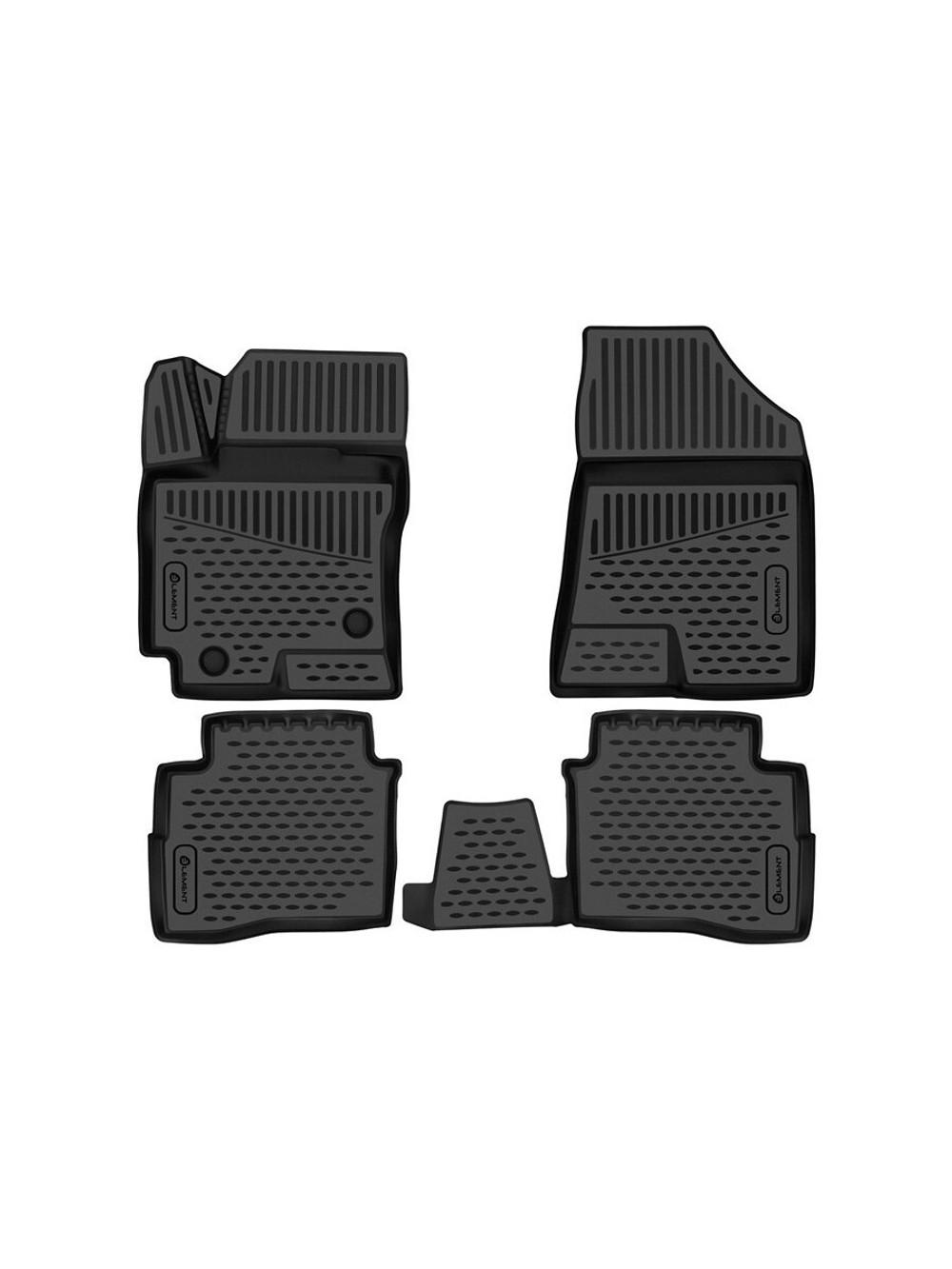 Коврики в салон для CHANGAN Eado Plus 2020-, Седан, 4шт. (полиуретан) ELEMENT3DAN0619210K