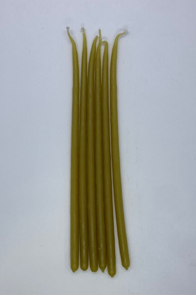 Свеча восковая конусная 18см