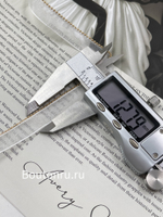 Кант органза белый с золотой монилью