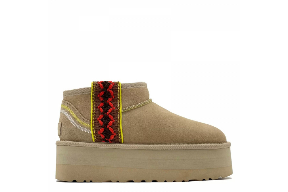 UGG Classic Ultra Mini Braid Platform Sand