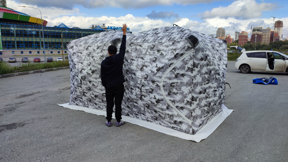 Зимняя палатка 200*400*200 3х слойная