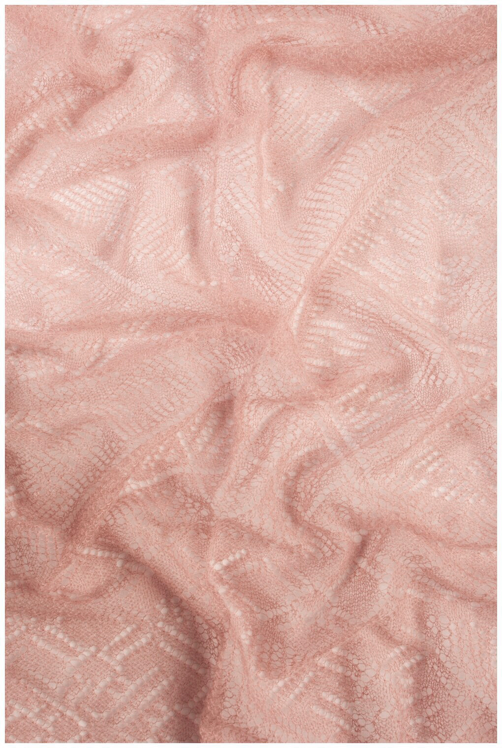 Оренбургский пуховый платок-паутинка А150-06 магнолия