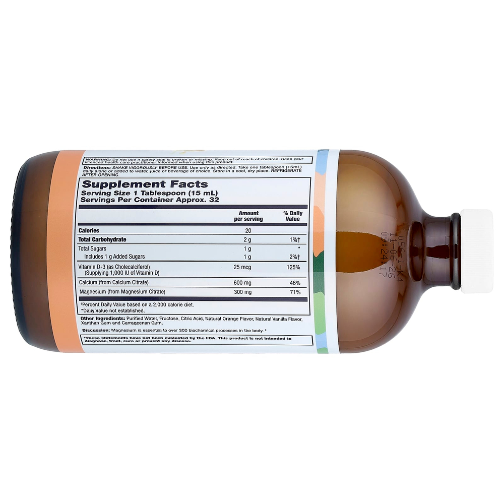 LifeTime Vitamins, добавка для поддержки здоровья костей, со вкусом апельсина и ванили, 473 мл (16 жидк. унций)