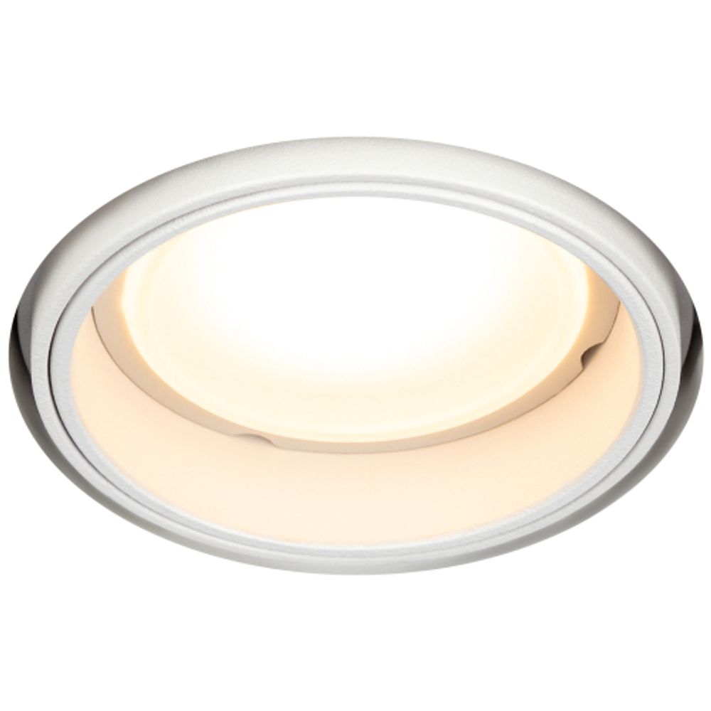 Светильник встраиваемый алюминиевый ЭРА KL99 WH безрамочный под штукатурку под лампу MR16 GU5.3 белый | Алюминиевые встраиваемые светильники