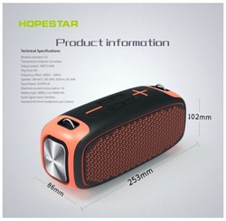 Колонка беспроводная HOPESTAR A30 с защитой от дождя и грязи Красная