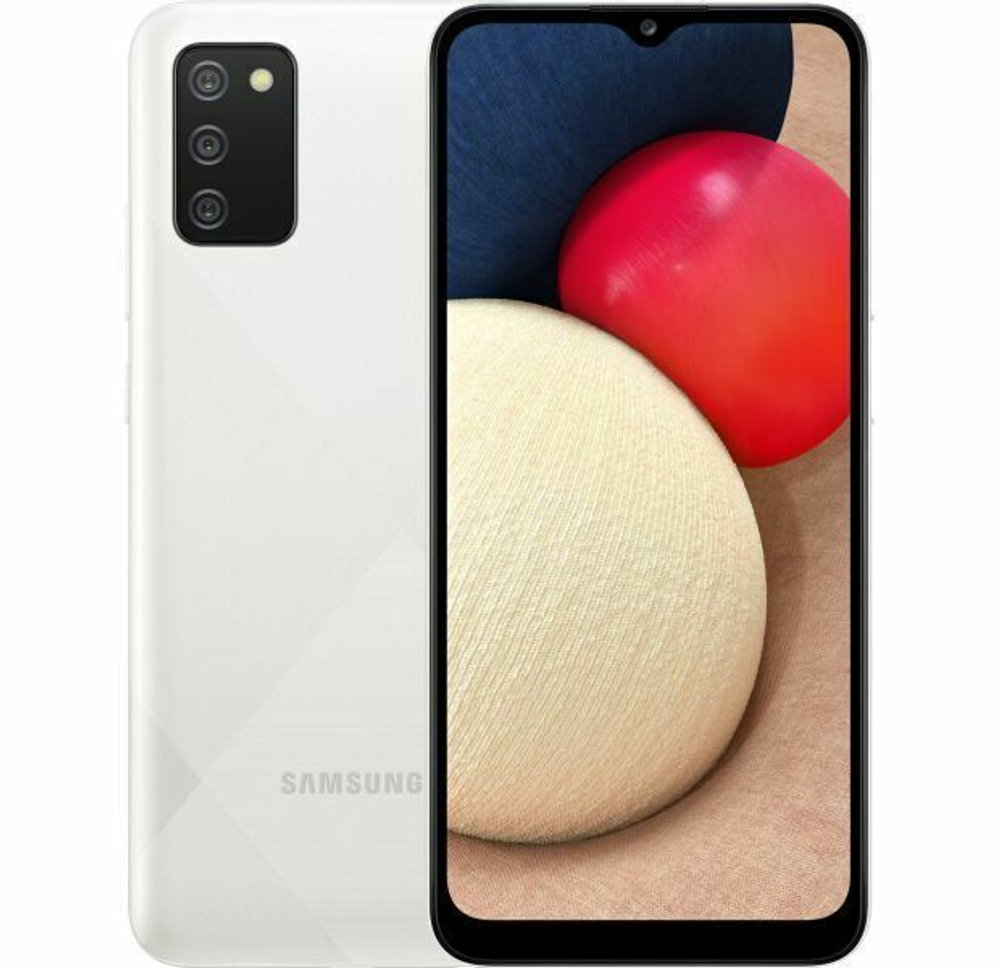 Смартфон Samsung Galaxy A02s 3/32 ГБ RU, белый