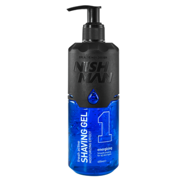NISHMAN SHAVING GEL BLUE N.1  400 ML Гель для бритья