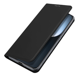 Чехол книжка из PU кожи черного цвета от Dux Ducis для Honor Magic 7, серия Skin Pro Series Case