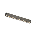 DK5771-DN Светильник для трека SHINE GRILL со светодиодом, L231*W19*H27, 48V DC, 10W, RA?90, 3000K, IP20, темный никель, алюминий