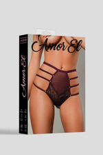 Сексуальные высокие трусики с атласным бантом сзади