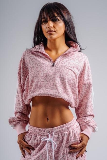 Свитшот Half-Zip Leopard Sweatshirt PRIMAL 866 Розовый леопард